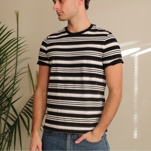 Black and white striped Michael Kors T-shirt